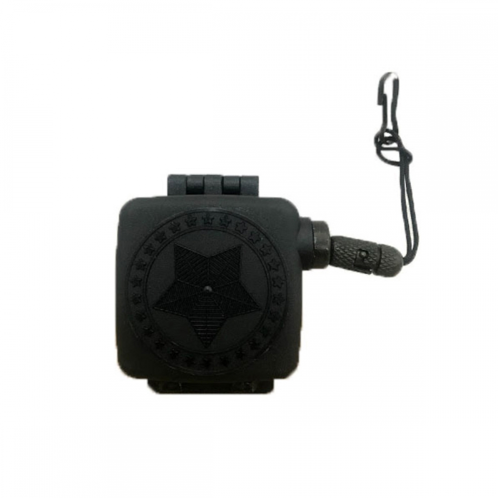 Fiel Retrátil com Símbolo Estrela Padrão PMESP -  Preto