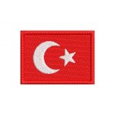 Patch Bordado Bandeira Países - 7 Cm por 5 Cm