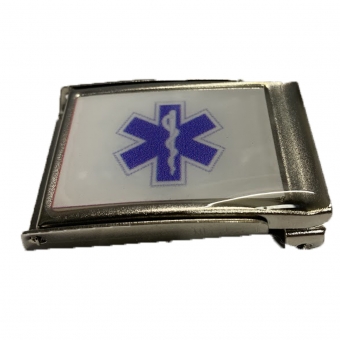 Fivela Resinada P/ Cinto Fino Social - SOCORRISTA