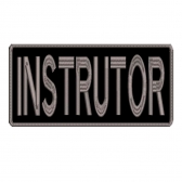 Patch Bordado Para Costas de Colete 20 Cm X 10 Cm  INSTRUTOR