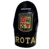 Braçal em Couro Costurado Fechamento Botão - Letras