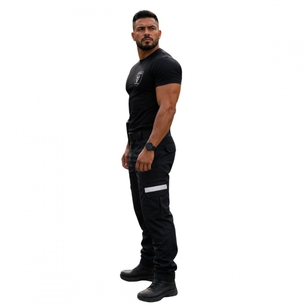 Calça Tática para Bombeiro Civil/ Socorristas Com Refletivos
