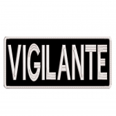 Patch Bordado Para Costas de Colete 20 Cm X 10 Cm VIGILANTE