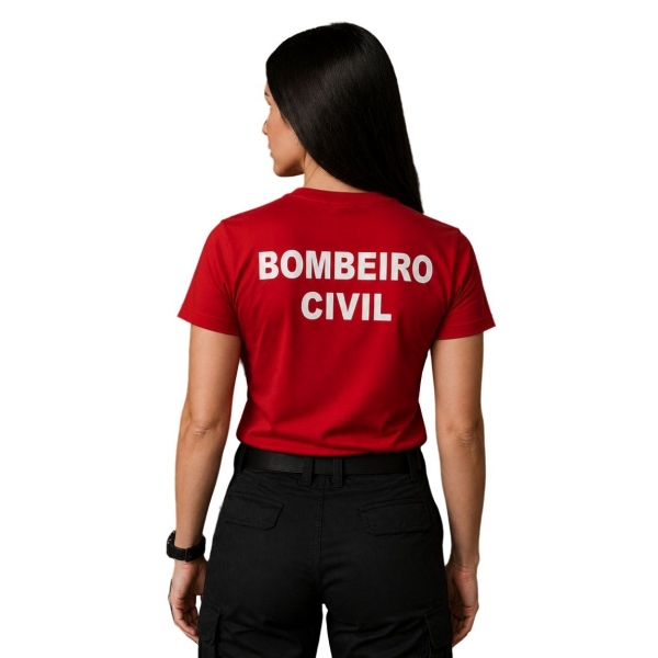 Camiseta para Bombeiro Civil - QUADRO BOMBEIRO CIVIL