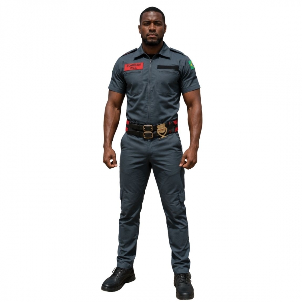 Farda / Uniforme Bombeiro Civil Manga Curta Padrão Eventos