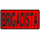 Patch Bordado P/ Costa de Colete 25 Cm por 10 Cm  BRIGADISTA