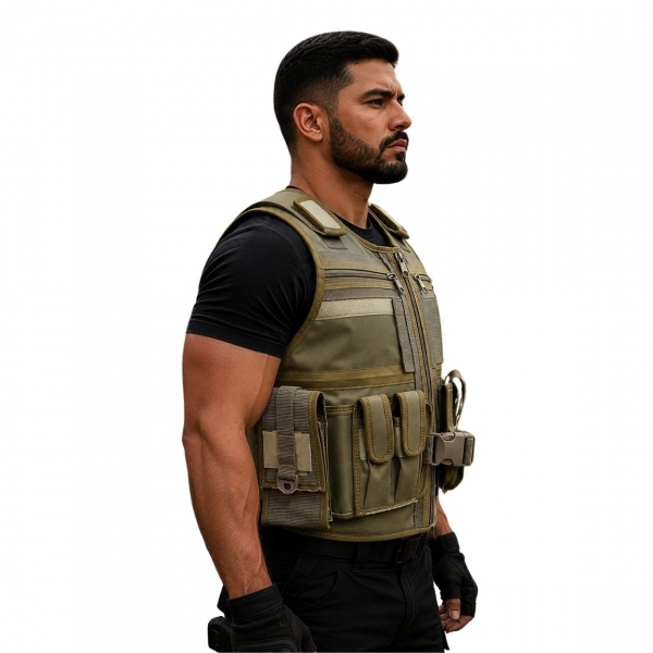 Capa De Colete Tático X-tudo Segurança Airsoft - Tam Coyote