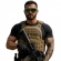 Óculos Tático Militar Ajustável Com Tela Abs Proteção