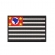 Patch Bordado Bandeira Estados - 7 Cm por 5 Cm