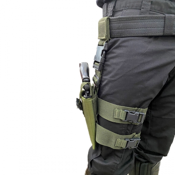 Coldre Robocop Tático De Perna para Revolver Calibre 38