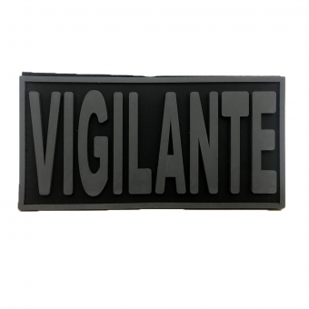 Patch Emborrachado VIGILANTE para Costas de Colete Tático