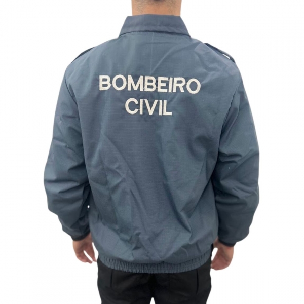 Jaqueta Bombeiro Civil Verde Petróleo - Forrada Com Moletom