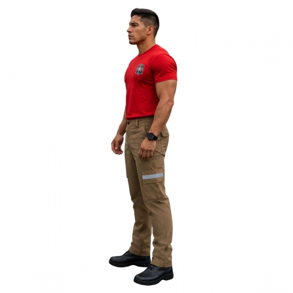 Calça Tática para Bombeiro Civil/ Socorristas Com Refletivos