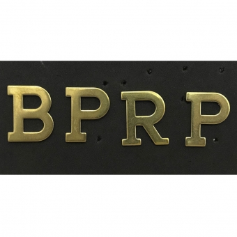 Conjunto de Letras para Braçal em Latão Polido 3 CM - BPRP