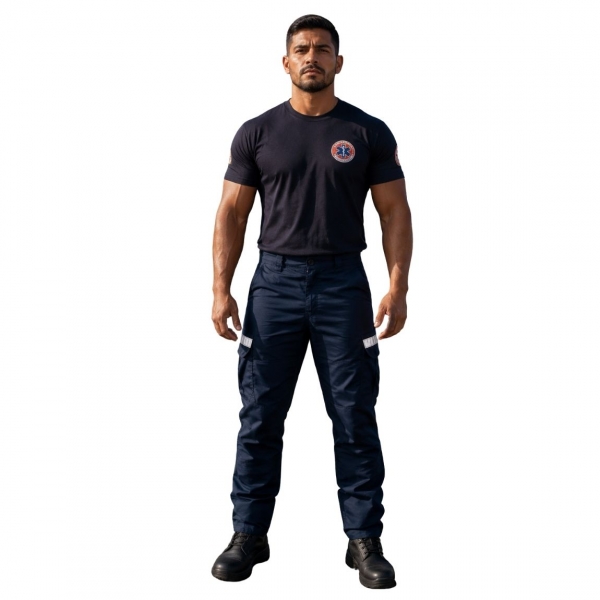 Calça Tática para Bombeiro Civil/ Socorristas Com Refletivos