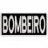Patch Bordado para Costa de Colete 25 Cm por 10 Cm  BOMBEIRO