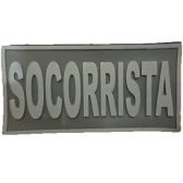 Patch Emborrachado SOCORRISTA para Costas de Colete Tático