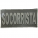 Patch Emborrachado SOCORRISTA para Costas de Colete Tático