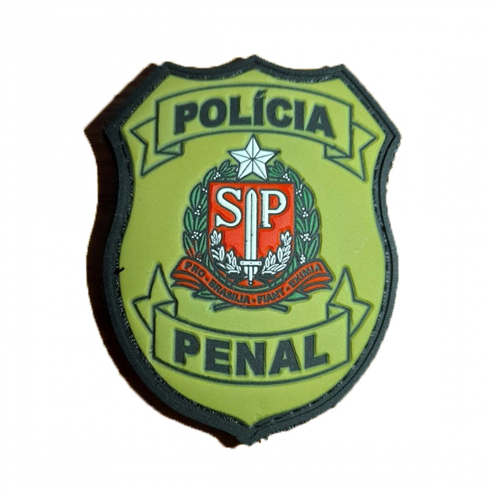 Patch Emborrachado Brasão Polícia Penal Estado de São Paulo