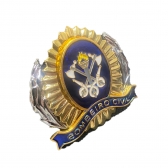 Distintivo de Boina em Latão para Bombeiro Civil
